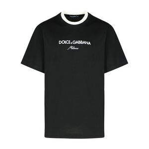 Dolce & Gabbana Black Cotton T-Shirt Men